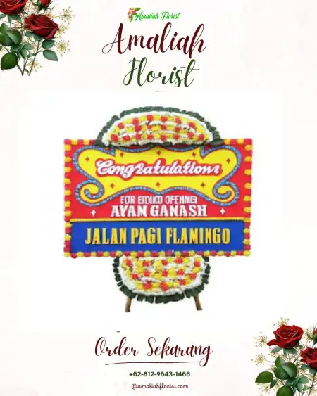 Sewa Papan Bunga Cemani
